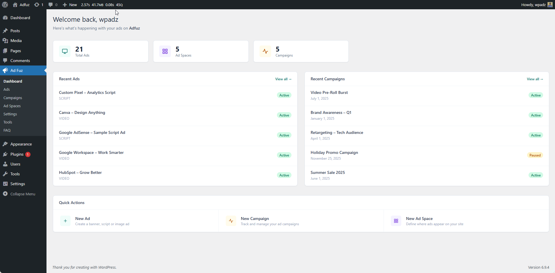 Dashboard