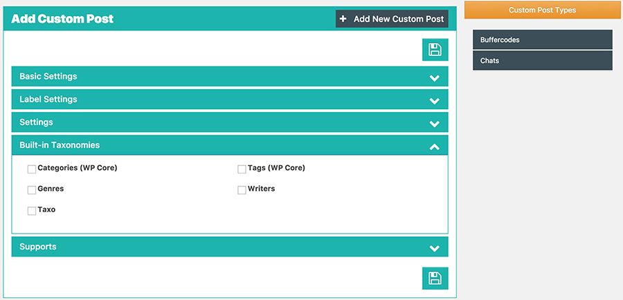Custom Post Taxonomy
