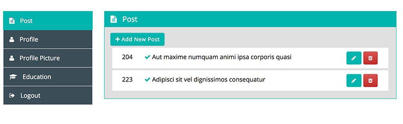 User Dashboard