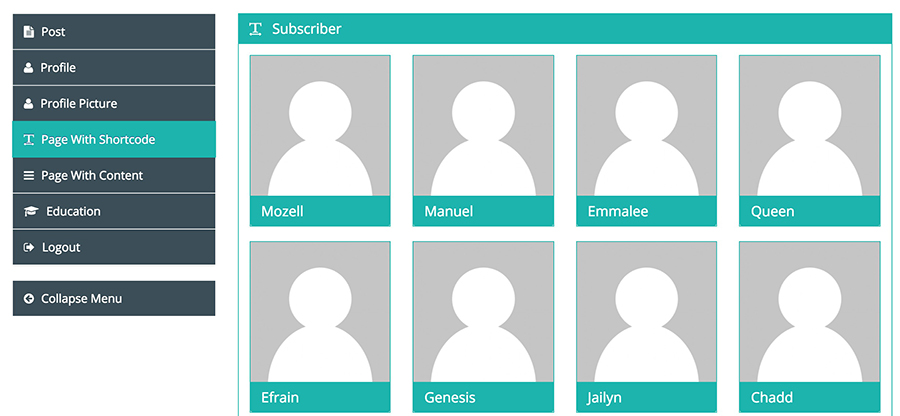 Pages with Shortcode