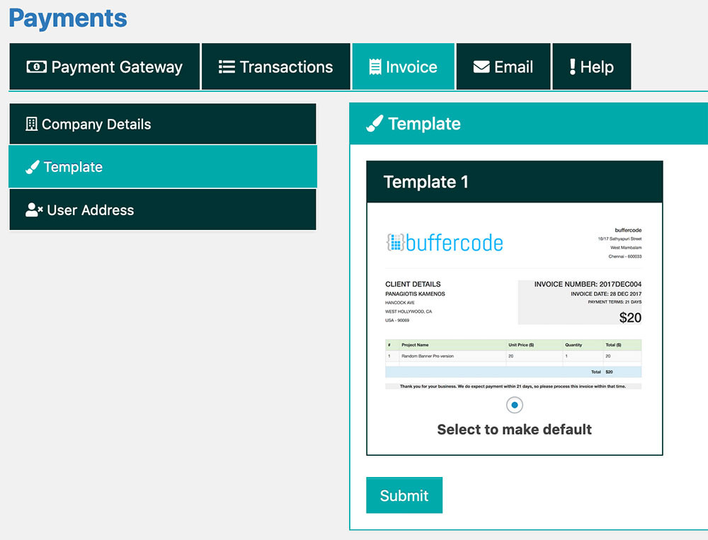 Invoice Template